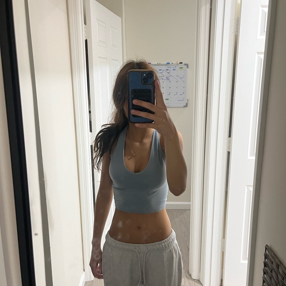 Blue Halter Top